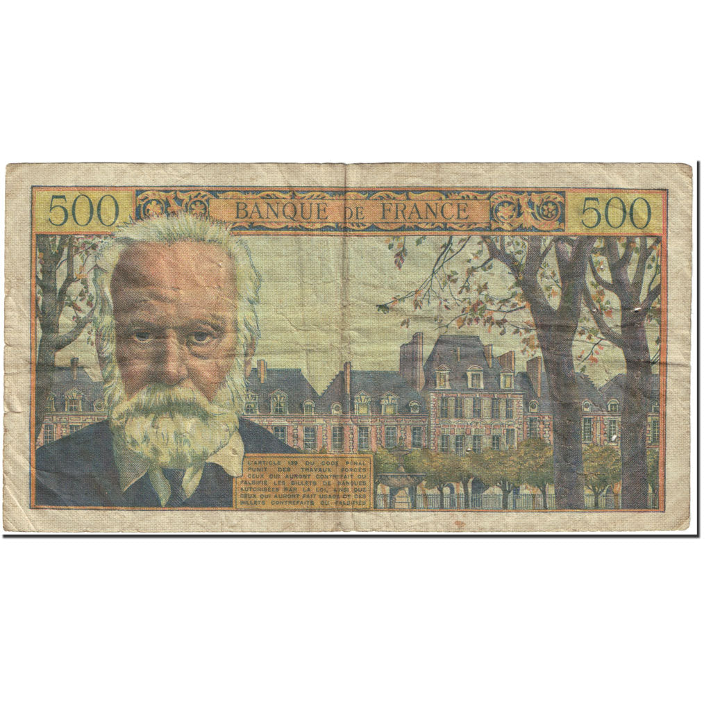 France, 500 Francs, 500 F 1954-1958 ''Victor Hugo'', 1954, J. Belin, G. Gouin