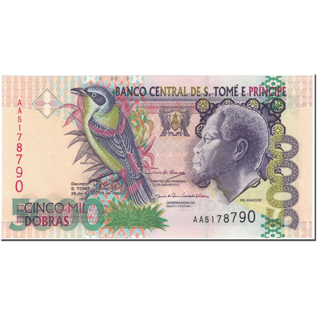 Banknote, Saint Thomas and Prince, 5000 Dobras, 2004, 2004-08-26, KM:65c