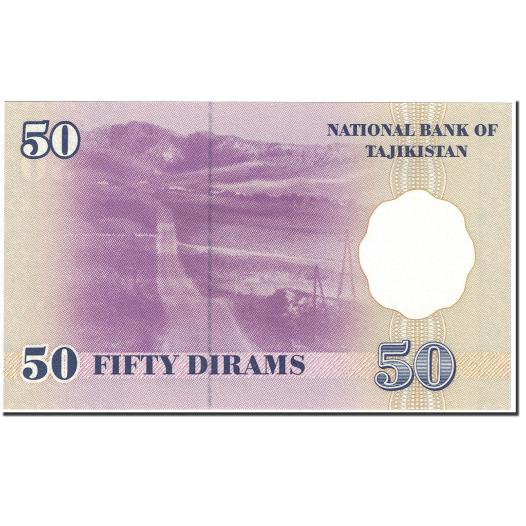 Banknote, Tajikistan, 50 Diram, 1999-2000, Undated (1999-2000), KM:13a