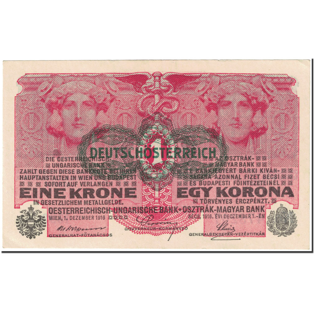 Banknote, Austria, 1 Krone, 1919, Undated (1919), KM:49, UNC(63)
