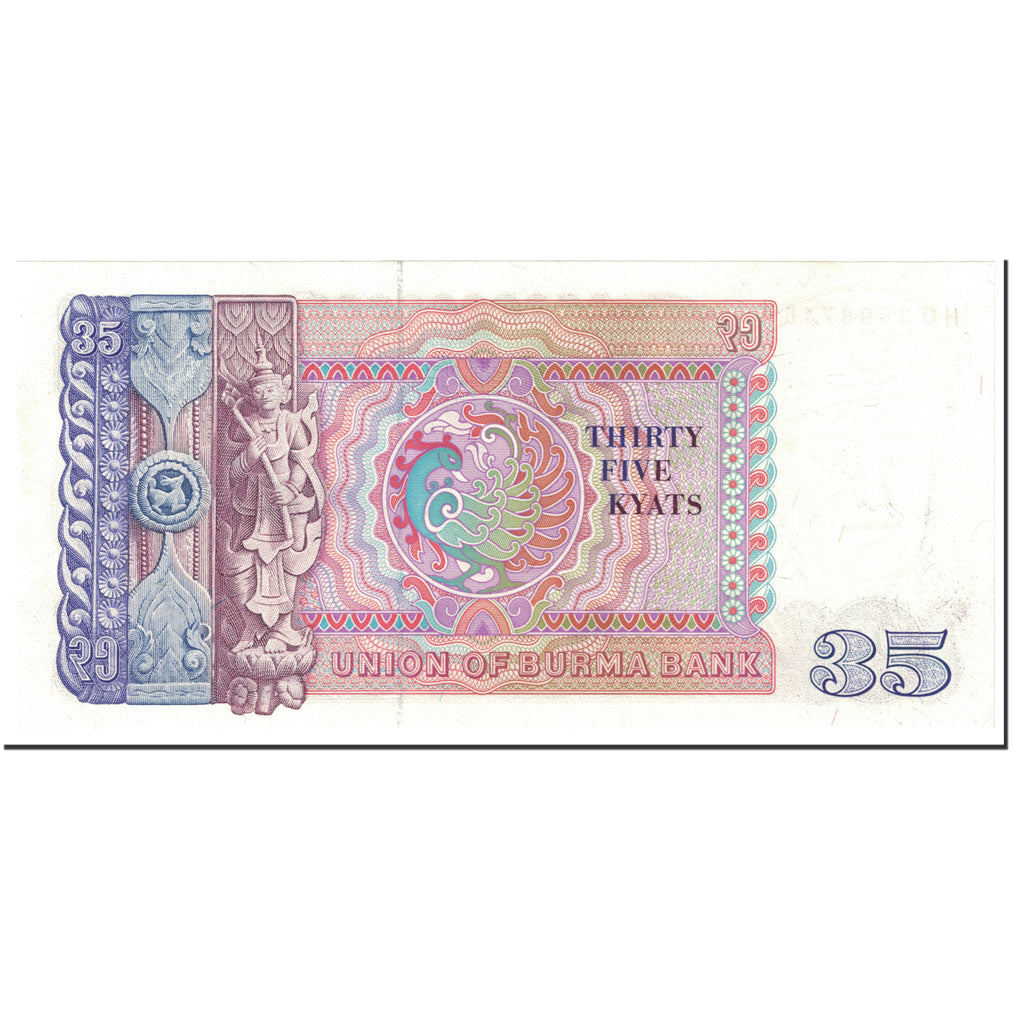 Billet, Birmanie, 35 Kyats, 1986, Undated (1986), KM:63, SUP
