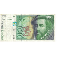 Banknote, Spain, 1000 Pesetas, 1992, 1992-10-12, KM:163, AU(50-53)