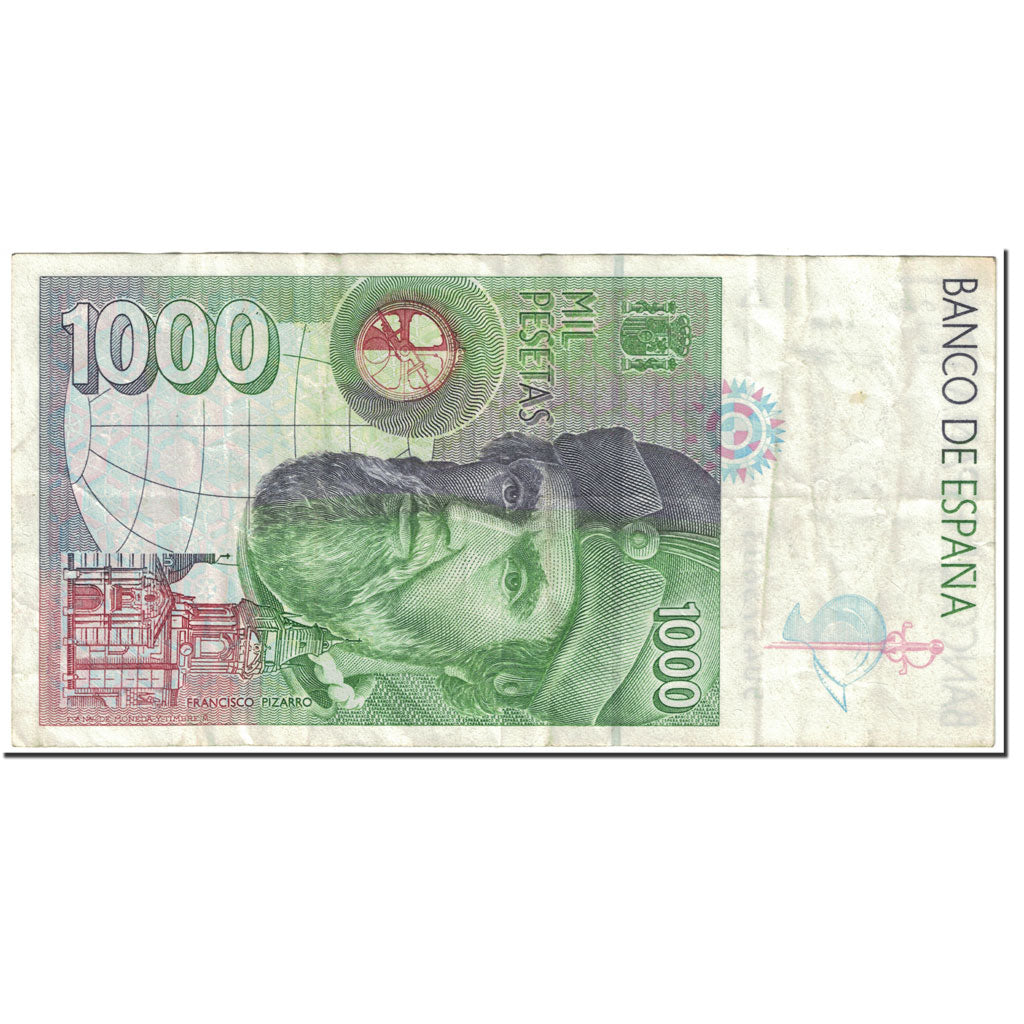 Banknote, Spain, 1000 Pesetas, 1992, 1992-10-12, KM:163, AU(50-53)