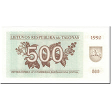 Banknote, Lithuania, 500 (Talonas), 1992, Undated (1992), KM:44, UNC(65-70)