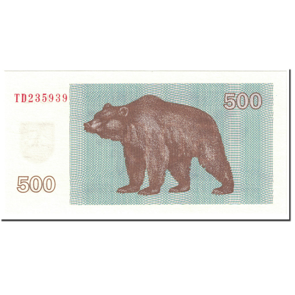 Banknote, Lithuania, 500 (Talonas), 1992, Undated (1992), KM:44, UNC(65-70)