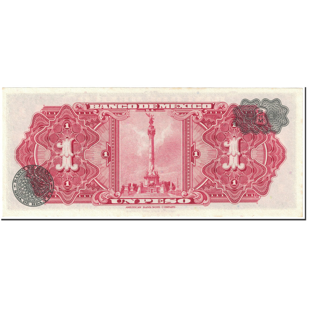 Banknote, Mexico, 1 Peso, 1967, 1967-05-10, KM:59j, UNC(60-62)