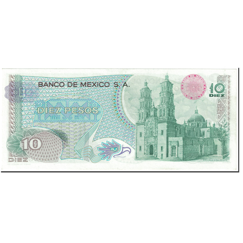 Banknote, Mexico, 10 Pesos, 1969, 1969-09-16, KM:63a, UNC(65-70)
