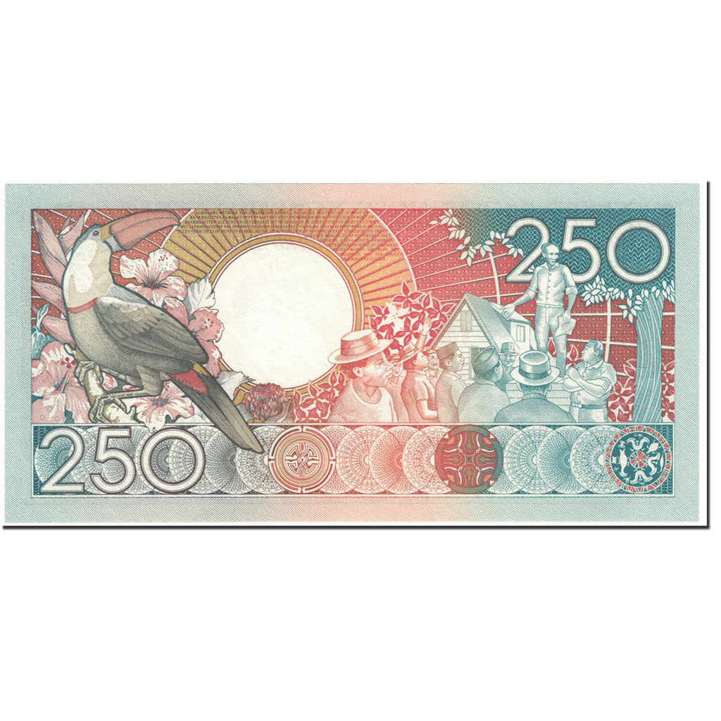 Billet, Surinam, 250 Gulden, 1988, 1988-01-09, KM:134, NEUF