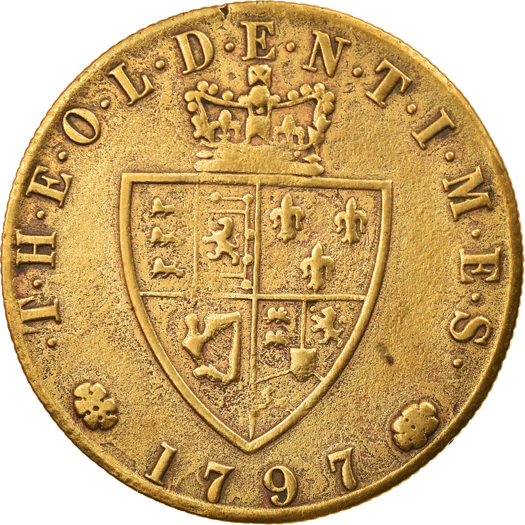 United Kingdom, Token, Georges IIII, History, 1797, EF(40-45), Brass