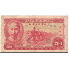 Banknote, Vietnam, 200 D<ox>ng, 1951, Undated (1951), KM:63a, VF(30-35)