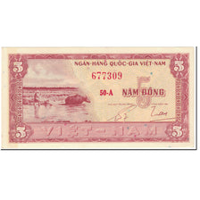 Billet, South Viet Nam, 5 D<ox>ng, 1955, Undated (1955), KM:13a, SPL