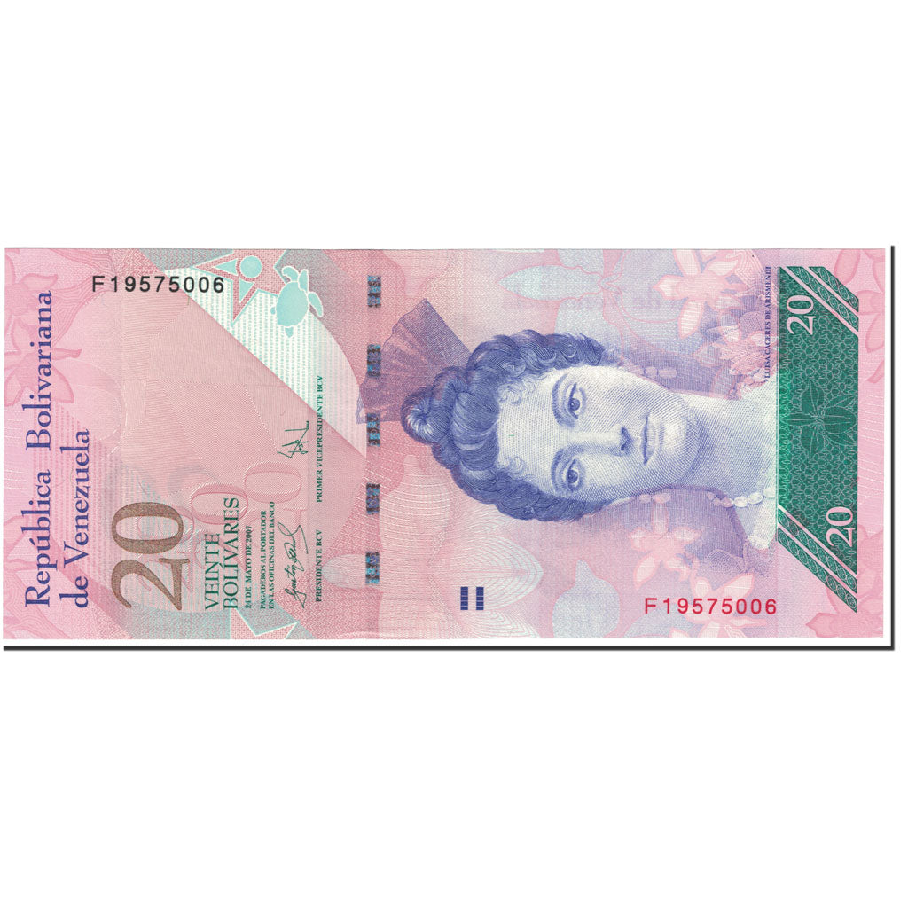 Banknote, Venezuela, 20 Bolivares, 2007, 2007-05-24, KM:91b, UNC(65-70)