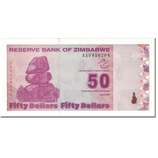 Banknote, Zimbabwe, 50 Dollars, 2009, Undated (2009), KM:96, UNC(65-70)