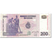 Billet, Congo Democratic Republic, 200 Francs, 2007, 2007-07-31, KM:99a, NEUF