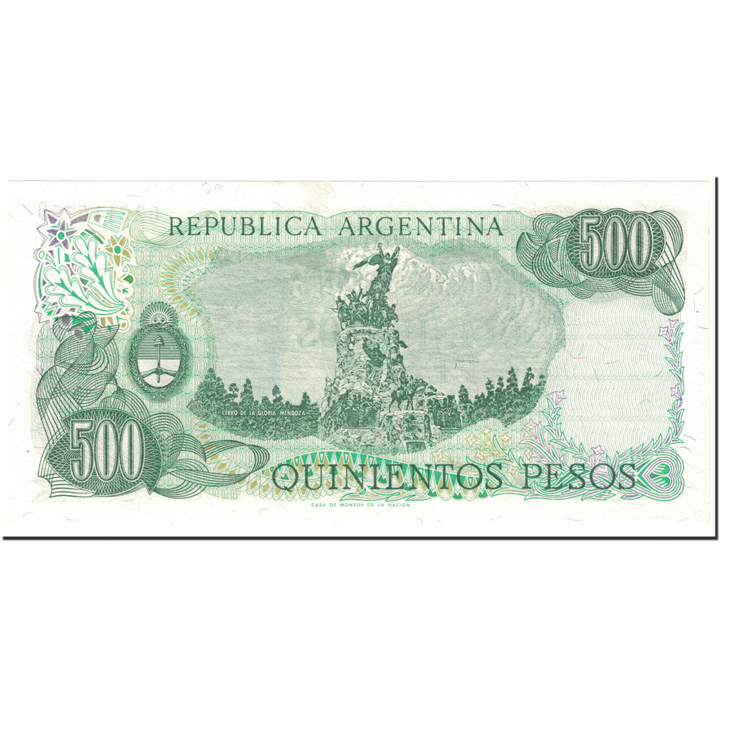 Banknote, Argentina, 500 Pesos, 1982, Undated (1982), KM:303c, UNC(65-70)