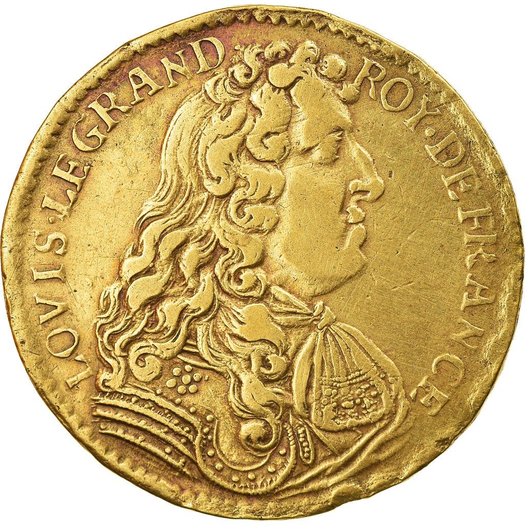 France, Token, Louis XIV Le Grand, History, 1682, AU(50-53), Brass