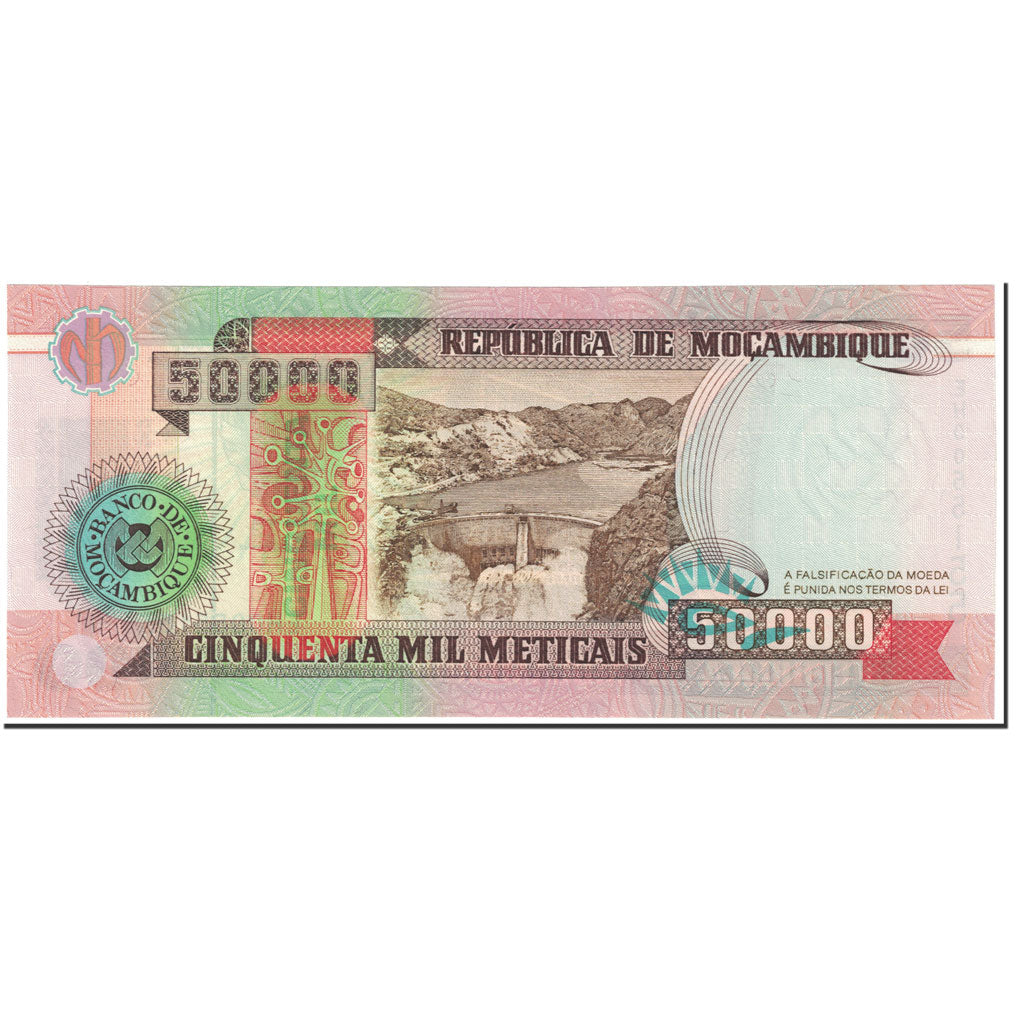 Billete, 50,000 Meticais, 1993, Mozambique, KM:138, Undated (1993), UNC
