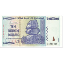 Banknote, Zimbabwe, 10 Billion Dollars, 2008, Undated (2008), KM:85, UNC(65-70)