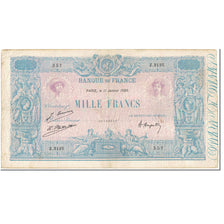 France, 1000 Francs, 1 000 F 1889-1926 ''Bleu et Rose'', 1926, 1926-01-11, TB+