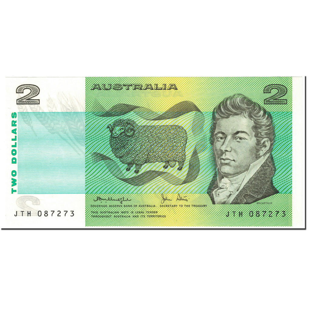 Geldschein, Australien, 2 Dollars, 1979, Undated (1979), KM:43c, UNZ