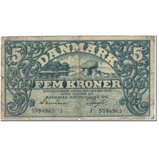 Banknote, Denmark, 5 Kroner, 1942, Undated (1942), KM:30h, VG(8-10)