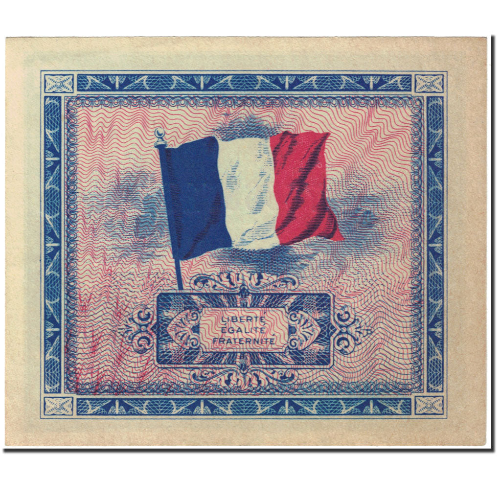 Francia, 2 Francs, 1944 Flag/France, 1944, Undated (1944), SC+, Fayette:VF16.2