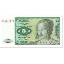 Biljet, Federale Duitse Republiek, 5 Deutsche Mark, 1980, 1980-01-02, KM:30b