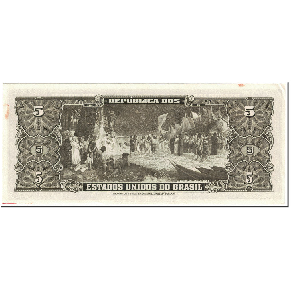 Banconote, Brasile, 5 Cruzeiros, 1953-1959, Undated (1953-1959), KM:158c, SPL-