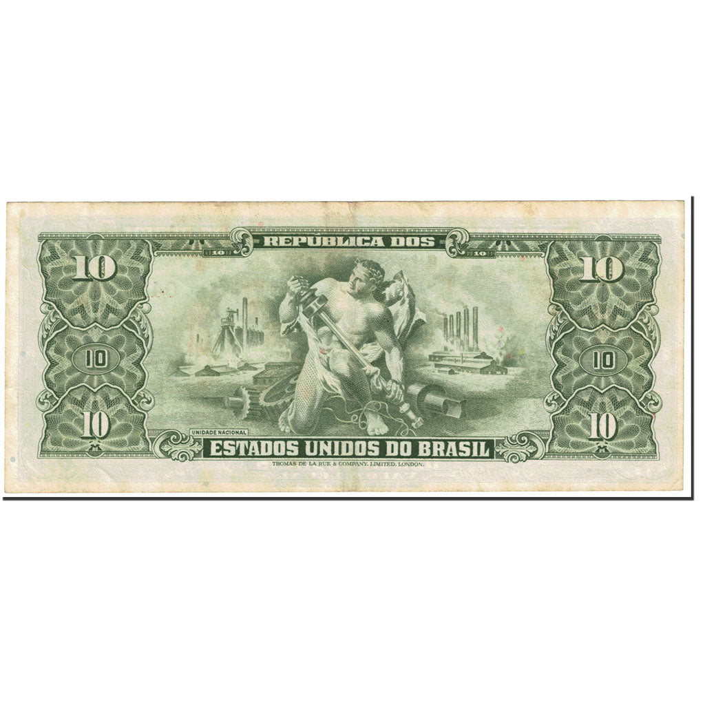 Banconote, Brasile, 10 Cruzeiros, 1962, Undated (1962), KM:177a, BB