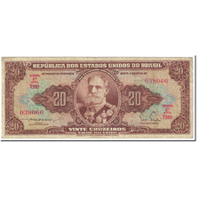Banknote, Brazil, 20 Cruzeiros, 1955-61, Undated (1955-61), KM:160a, VF(30-35)