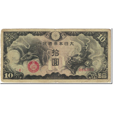 Banknote, China, 10 Yen, 1940, Undated (1940), KM:M19a, VF(20-25)