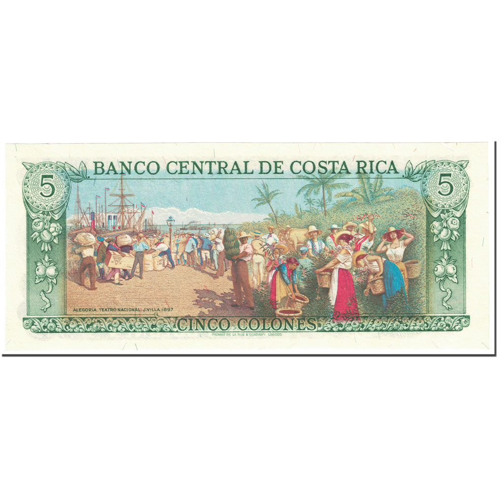 Banknote, Costa Rica, 5 Colones, 1983, 1983-04-07, KM:236d, UNC(65-70)