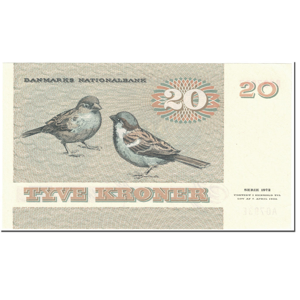 Banknote, Denmark, 20 Kroner, 1979, Undated (1979), KM:49a, UNC(65-70)