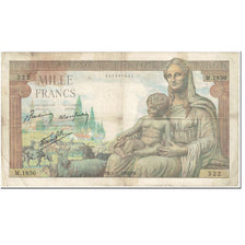 Frankrijk, 1000 Francs, 1 000 F 1942-1943 ''Déesse Déméter'', 1942