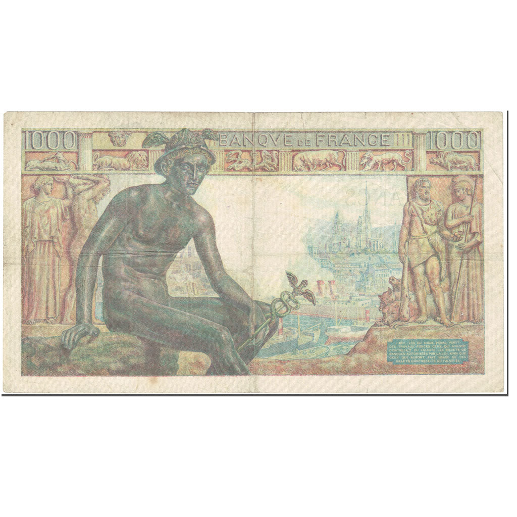 Frankreich, 1000 Francs, 1 000 F 1942-1943 ''Déesse Déméter'', 1942