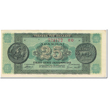 Billet, Grèce, 25,000,000 Drachmai, 1944, 1944-08-10, KM:130b, TTB