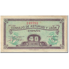 Banknote, Spain, 40 Centimos, 1936, Undated (1936), KM:S602, AU(55-58)