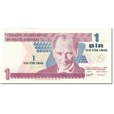 Banknote, Turkey, 1 New Lira, 2005-2010, Old Date 1970-10-14, KM:216, UNC(65-70)