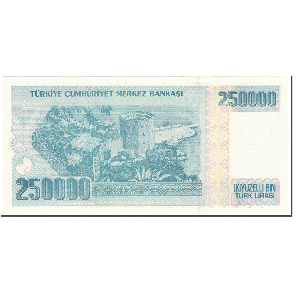 Geldschein, Türkei, 250,000 Lira, 1998-2006, Old Date 1970-10-14, KM:211, UNZ