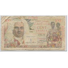 Banknote, French Antilles, 1 Nouveau Franc on 100 Francs, 1961, Undated (1961)