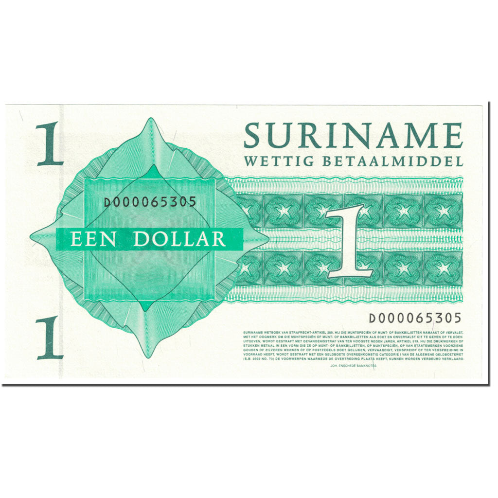 Banknote, Surinam, 1 Dollar, 2004, 2004-01-01, KM:155, UNC(65-70)