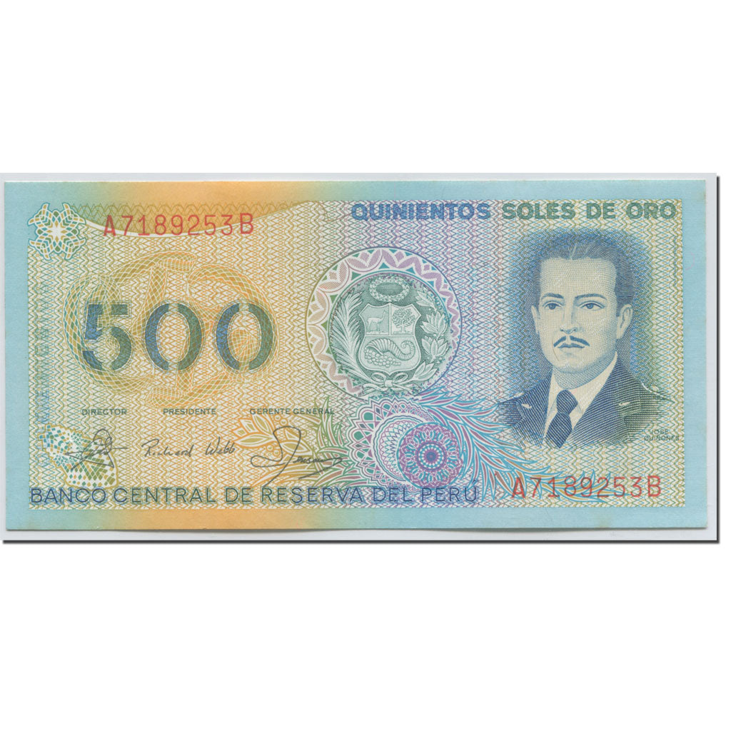 Banknote, Peru, 500 Soles De Oro, 1982, 1982-03-18, KM:125a, UNC(65-70)