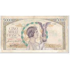 Francia, 5000 Francs, 5 000 F 1934-1944 ''Victoire'', 1942, 1942-07-30, BC