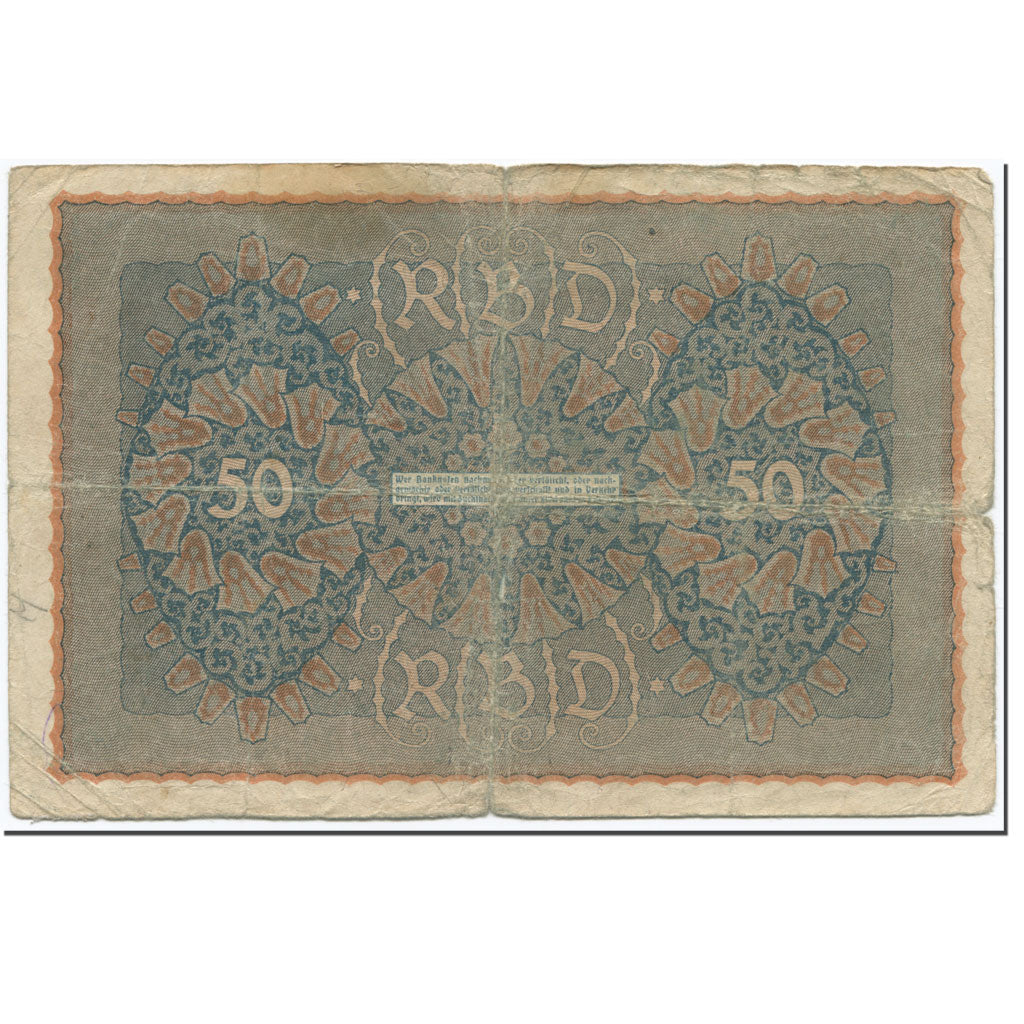 Banknote, Germany, 50 Mark, 1919, 1919-06-24, KM:66, VF(30-35)