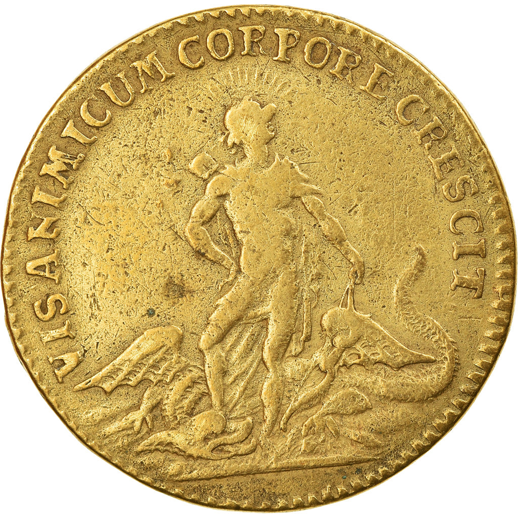 Frankreich, Token, Royal, Louis XV, Visanimicum Corpore Crescit, History, S+