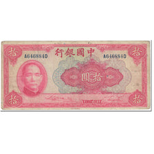 Banknote, China, 10 Yüan, 1940, Undated (1940), KM:85a, VF(20-25)