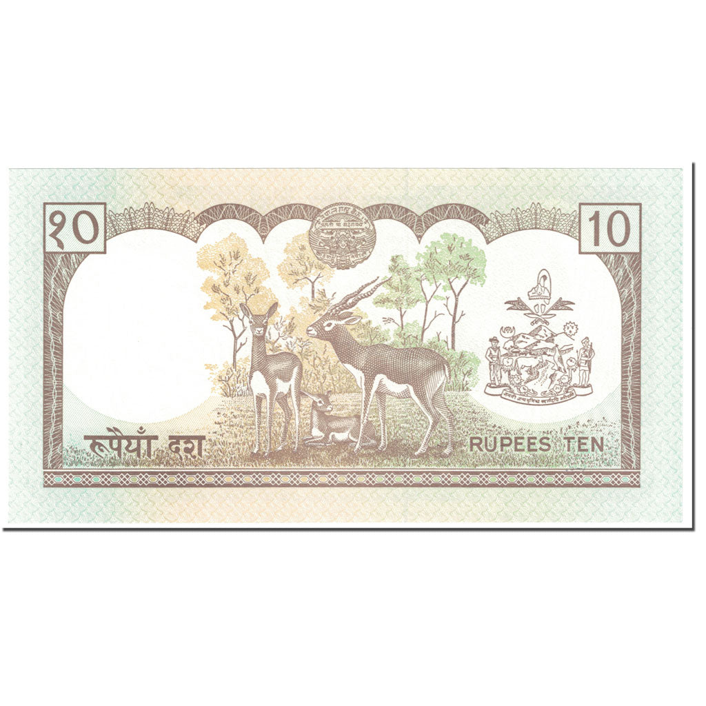 Geldschein, Nepal, 10 Rupees, 1990, UNdated (1990), KM:31a, UNZ