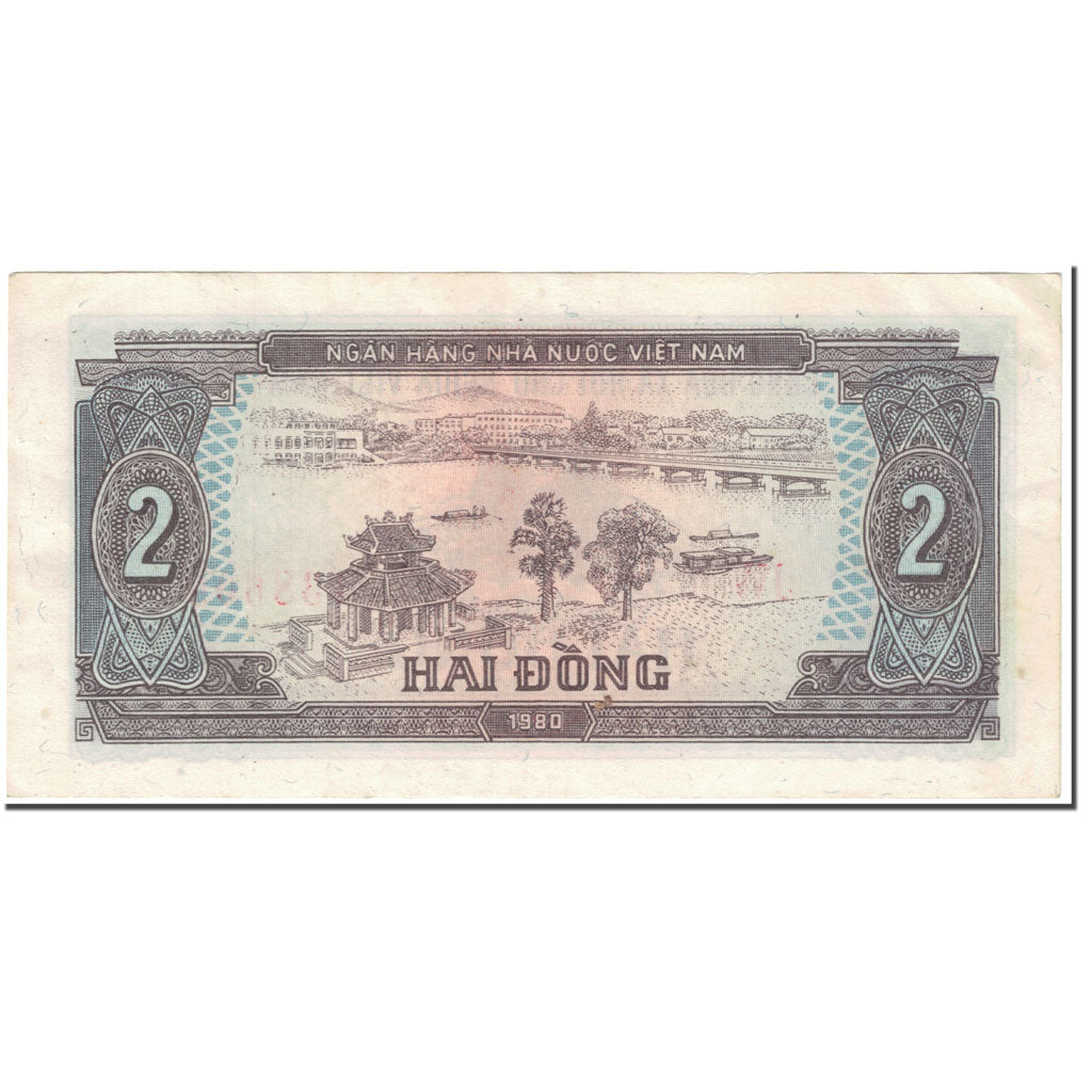 Banknote, Vietnam, 2 D<ox>ng, 1980-1981, Undated (1980-1981), KM:85a, AU(50-53)