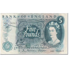 Billet, Grande-Bretagne, 5 Pounds, 1963, Undated (1963), KM:375a, SUP+