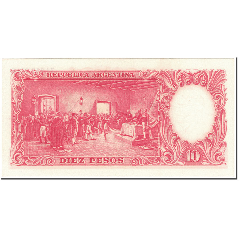 Banknote, Argentina, 10 Pesos, 1954, Undated (1954), KM:270c, UNC(64)